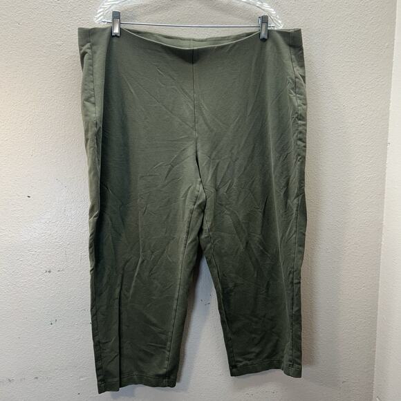 J. Jill Pants Size Plus 2X Slim Leg Cropped Pull On Stretch Waist Casual - Picture 1 of 3